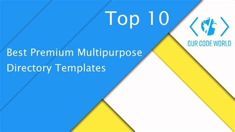 template by: emillie premium directory|Top 10: Best Premium Multipurpose Directory Templates.
